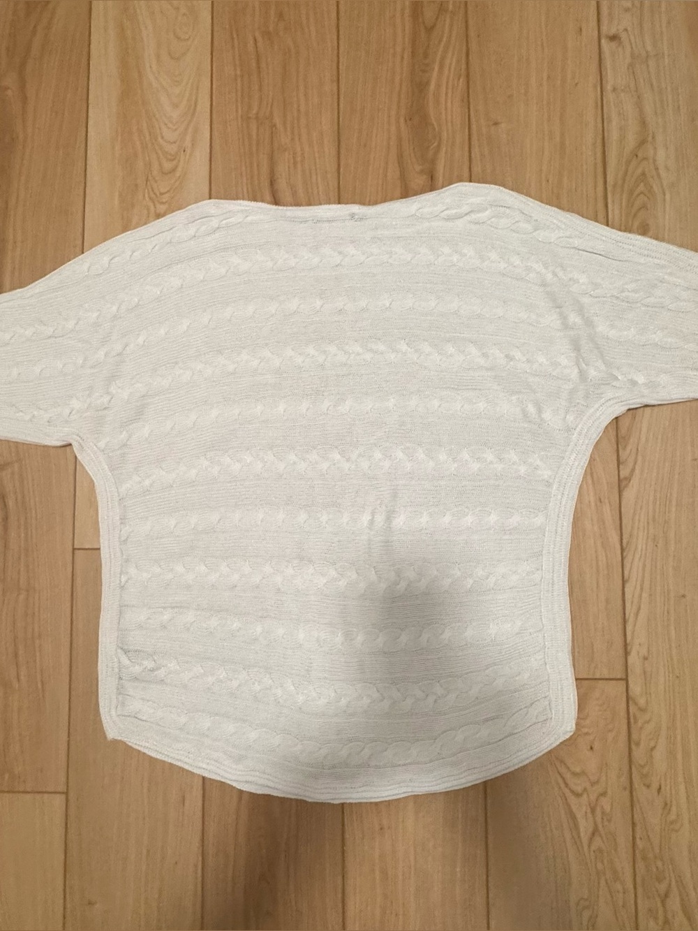 Ralph Lauren White Cable Knit Sweater size 1X